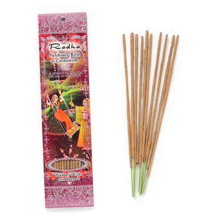 Incense Sticks Radha - Patchouli, Cardamon, and Rose