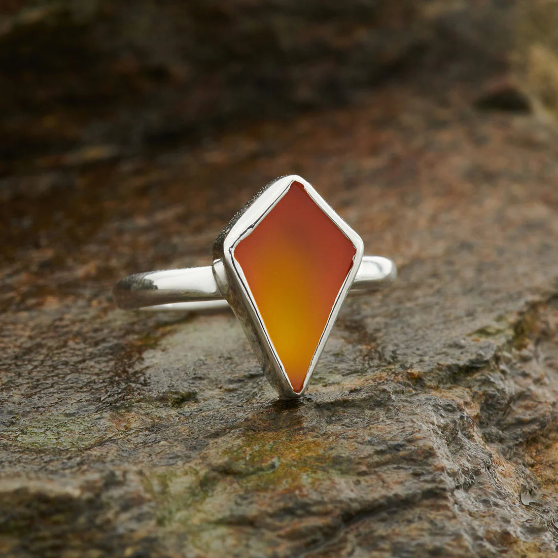 Carnelian Shield Ring