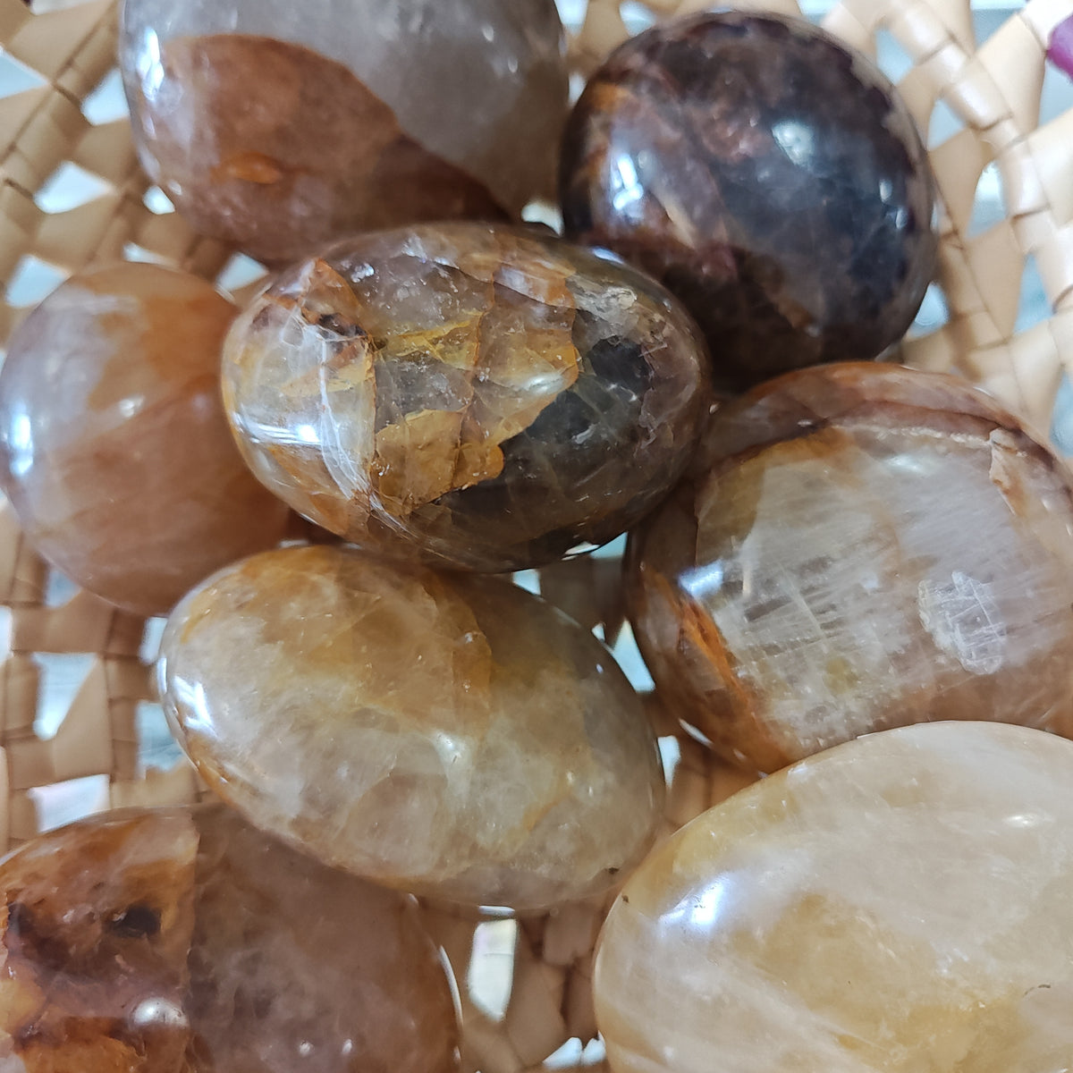 Golden Healer Palm Stones