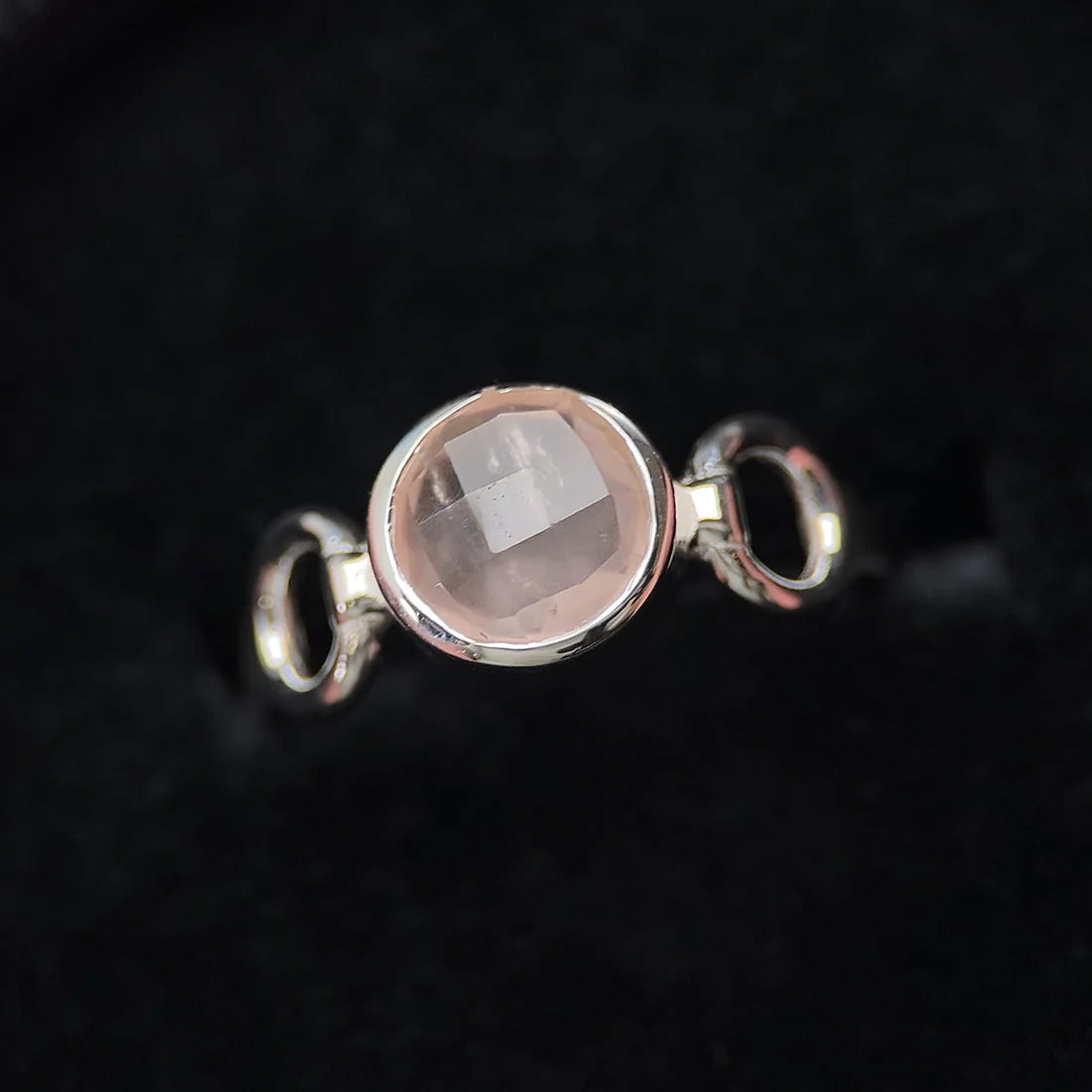 Rose Quartz Trinity Ring