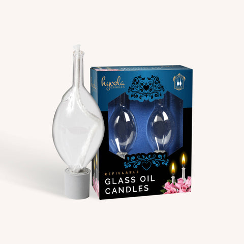 Glass Oil Candle - Style #125 - 2 Pack