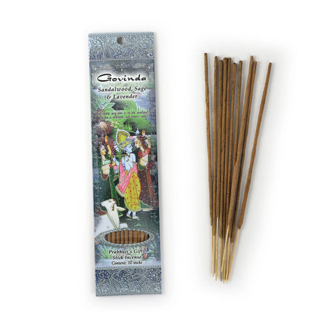 Govinda Stick Incense/Sandalwood, Sage, Lavender