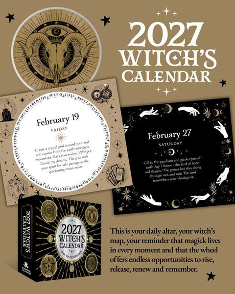 2027 Witch's Day-to-Day Calendar by Flavia Kate Peters