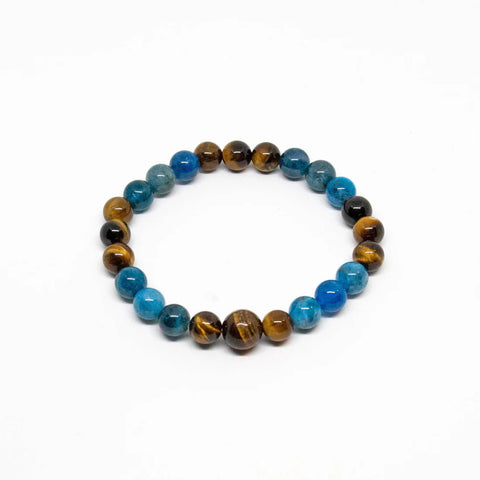 Apatite & Tiger Eye Beaded Bracelet