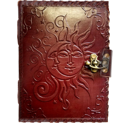 Sun/Moon Leather Journal