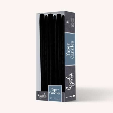 10 Inch Dripless Smokeless Taper Candles 8 Hour Burn 12 Pack