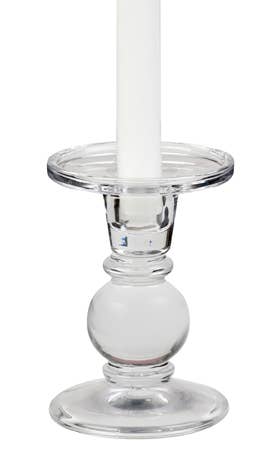 Dual Purpose Glass Candle Holder - Box of 2