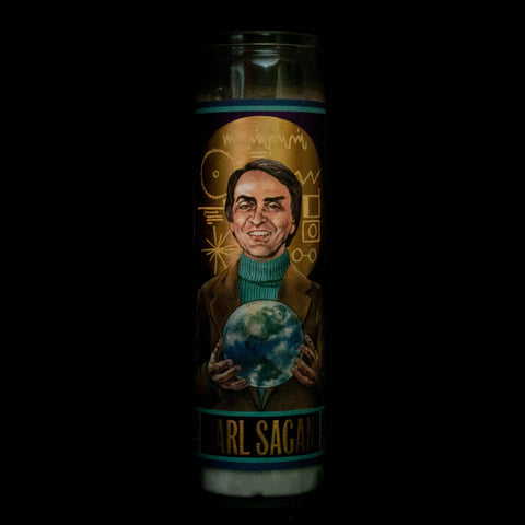 Carl Sagan Secular Saint Candle