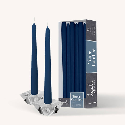 10 Inch Dripless Smokeless Taper Candles 8 Hour Burn 12 Pack