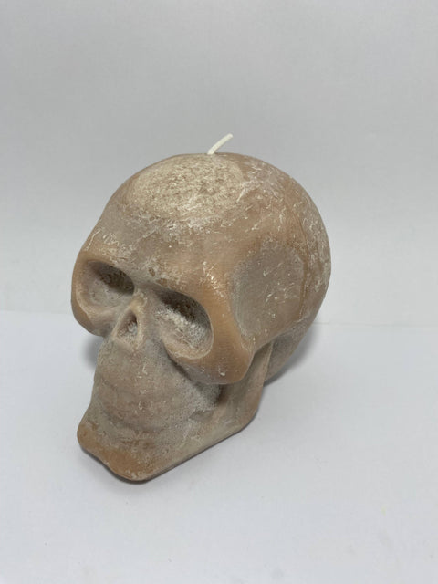 5" x 4 " REALISTIC SKULL CANDLE