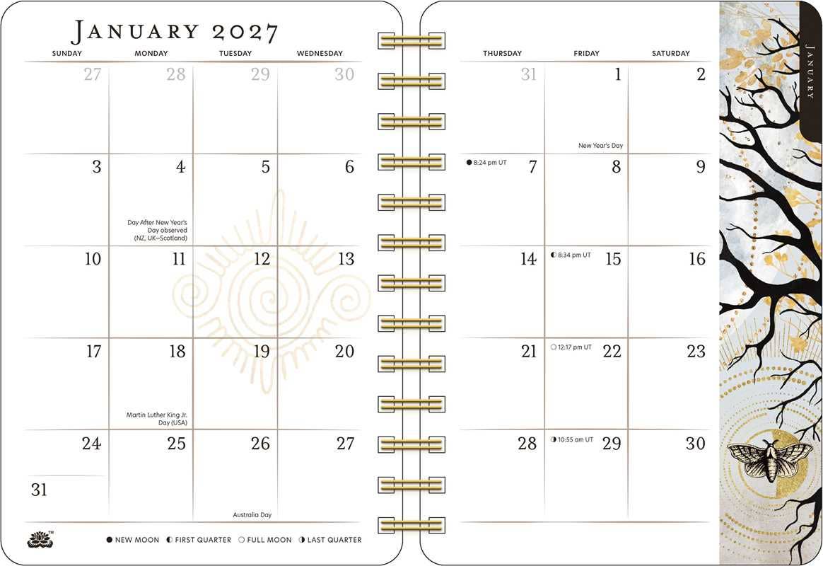 Year of the Witch 2027 Weekly Planner Calendar by Temperance Alden