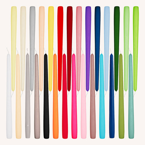 10 Inch Dripless Smokeless Taper Candles 8 Hour Burn 12 Pack