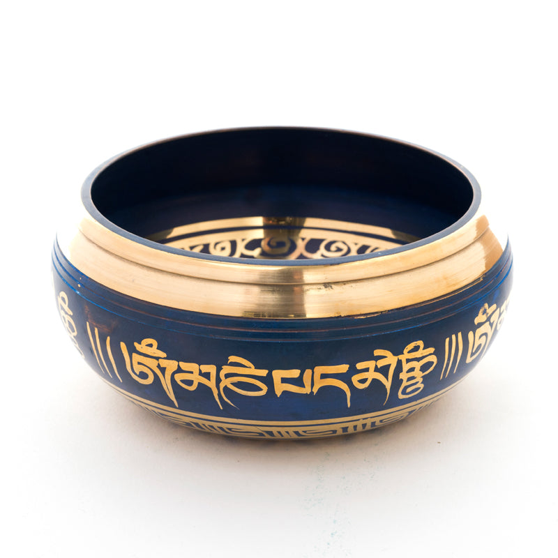 Blue Hand Painted Singing Bowls