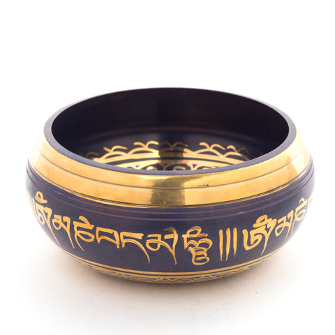 Purple Hand Painted Singing Bowls