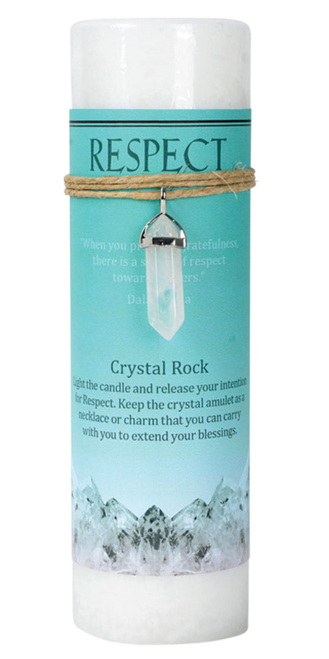 Respect Crystal Energy Pendant Candle