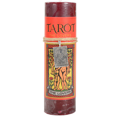 The Lovers Tarot Pendant Candle