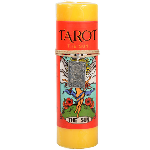 The Sun Tarot Pendant Candle