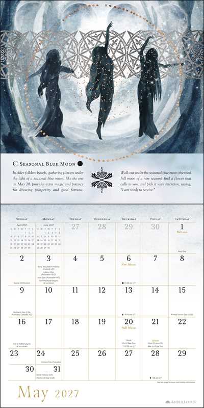 Year of the Witch 2027 Wall Calendar by Temperance Alden