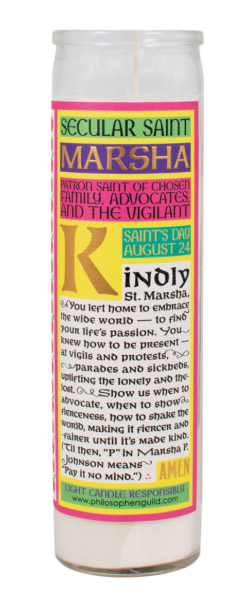 Marsha P. Johnson Secular Saint Candle