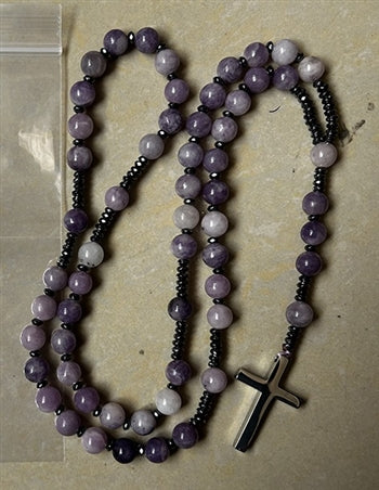 Lepidolite Rosary