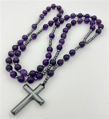 Amethyst Catholic Rosary