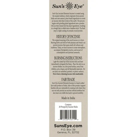 Prosperity Incense