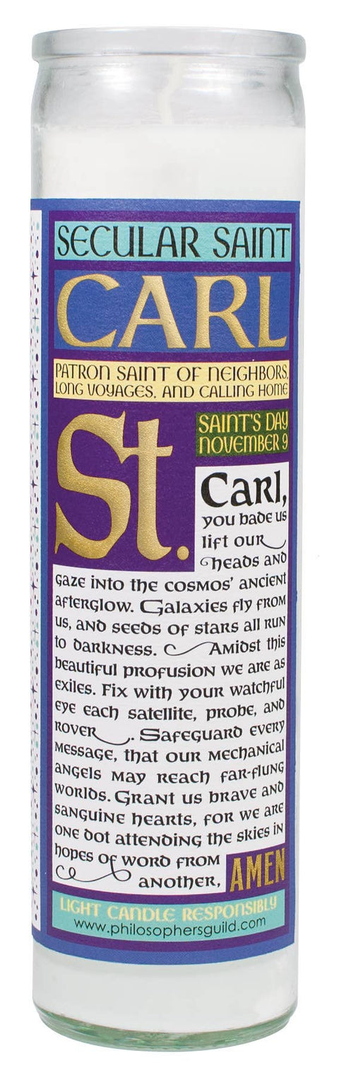 Carl Sagan Secular Saint Candle