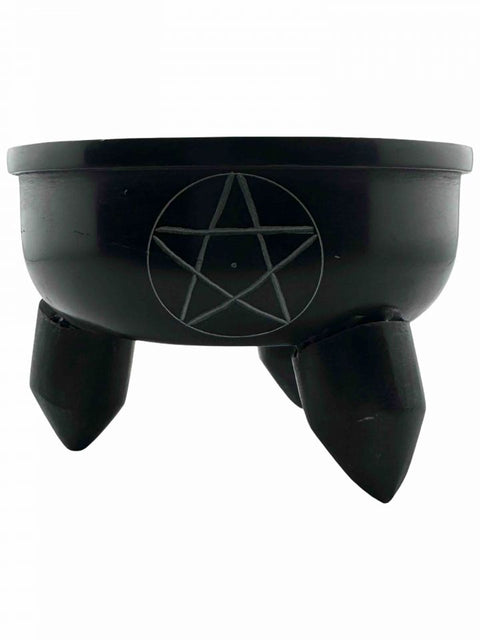 Soapstone Charcoal Burner - Pentacle