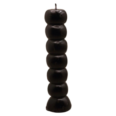 7 Knob Candle Black