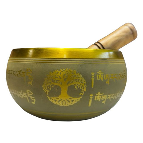 Tree of Life Yellow Singing Bowl