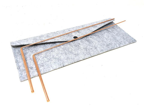 Copper Dowsing Rod with Bag