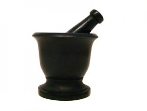 Black Soapstone Mortar & Pestle