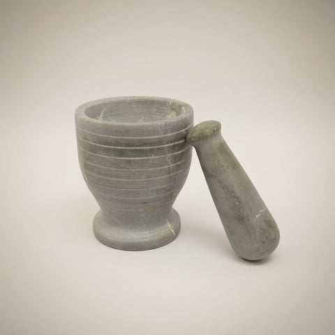 Gray Soapstone Mortar & Pestle