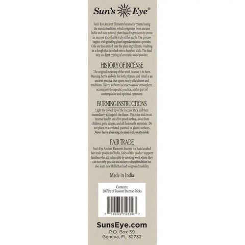 Fire of Passion Incense