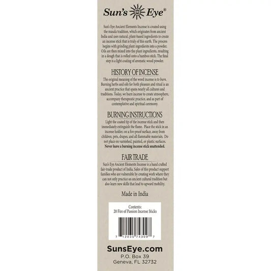 Fire of Passion Incense