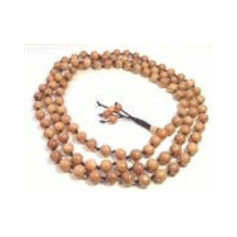 Sustainably Grown Knotted Yew Wood 108 Bead Mala