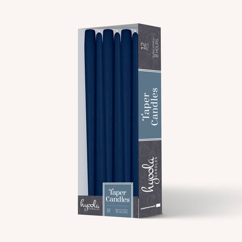 10 Inch Dripless Smokeless Taper Candles 8 Hour Burn 12 Pack