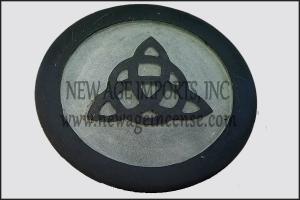 Triquetra Carved Soapstone Altar Tile