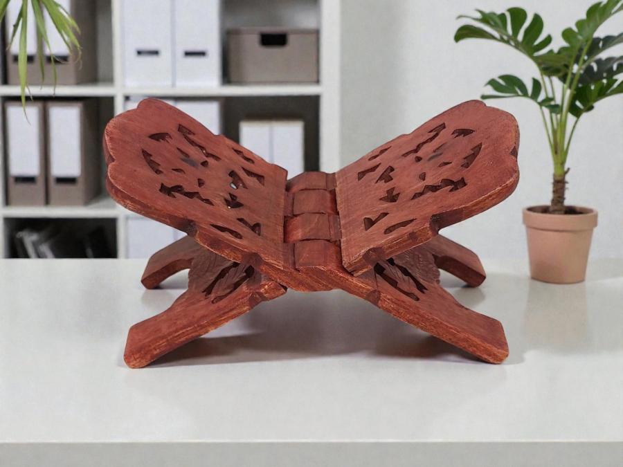 Book Holder Carved Wood