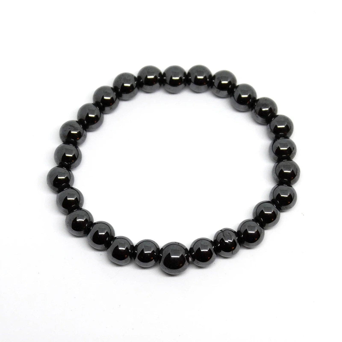 Hematite Beaded Bracelet - Wrist Mala 4mm - Average Wrist