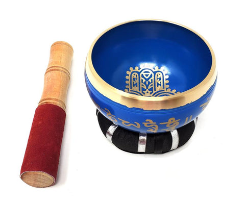 Hand of Compassion Tibetan Singing Bowl 4"D