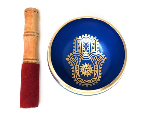 Hand of Compassion Tibetan Singing Bowl 4"D