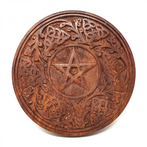 Pentagram Wood Altar Tile