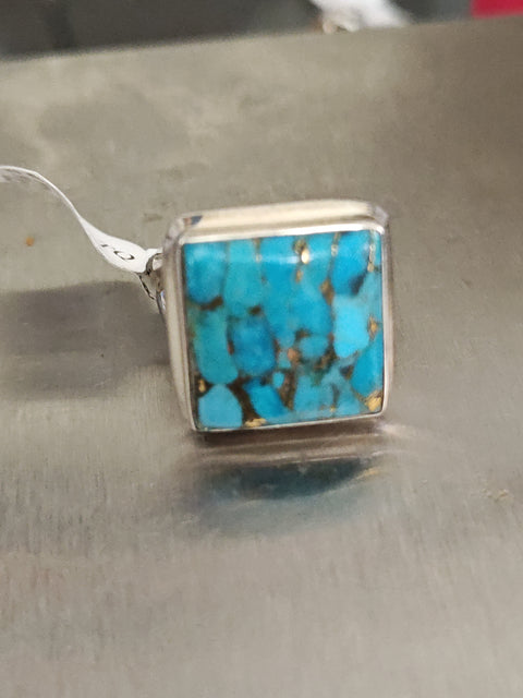 Copper Turquoise Ring