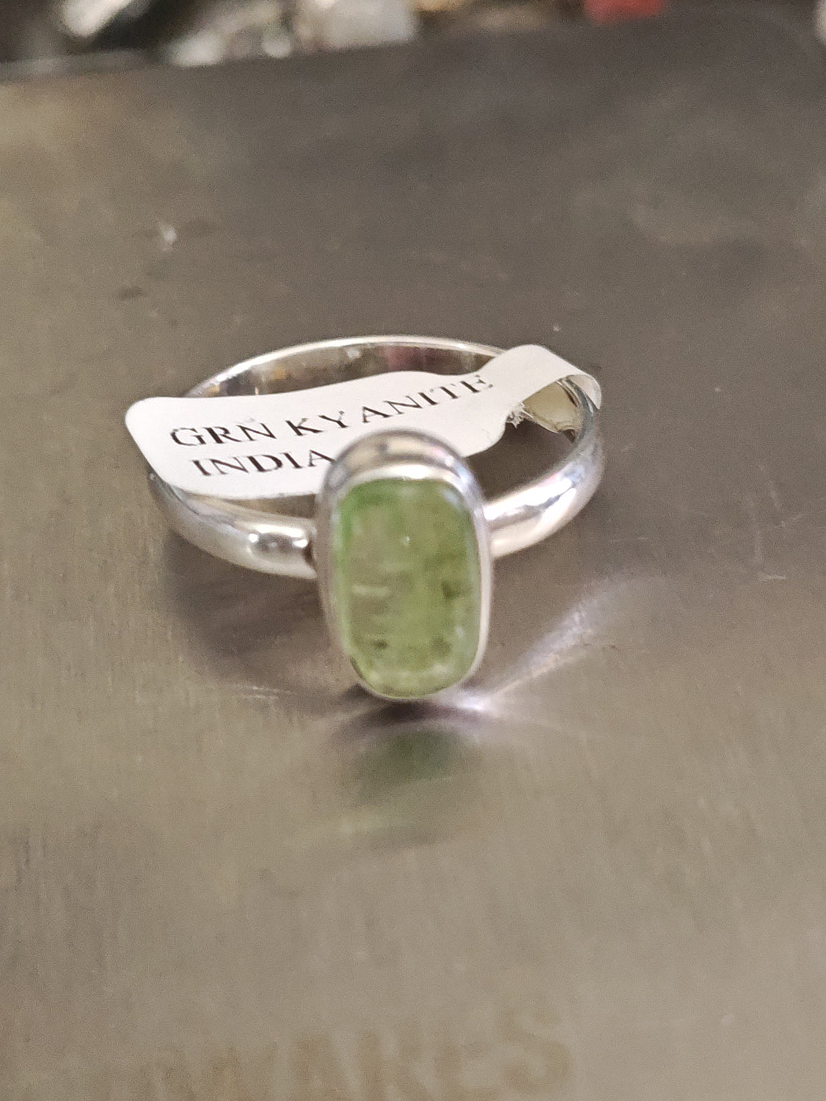Green Kyanite Ring