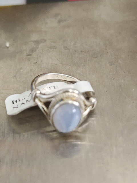 Blue Lace Agate Ring