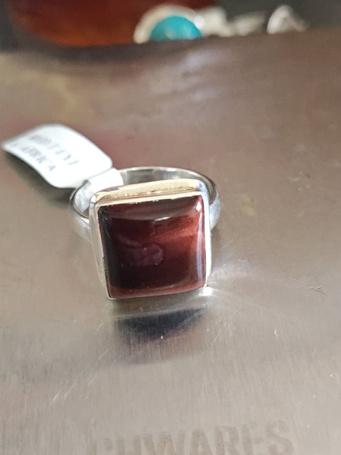 Red Tiger Eye Ring