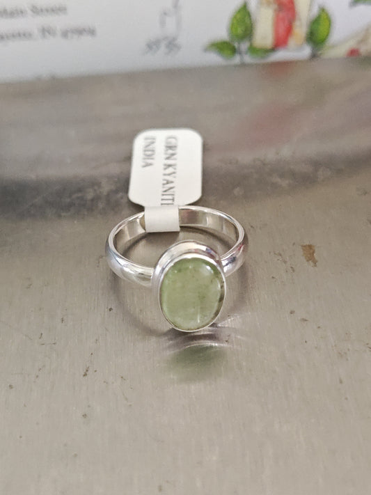 Green Kyanite Ring