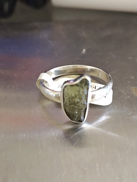 Moldavite Ring
