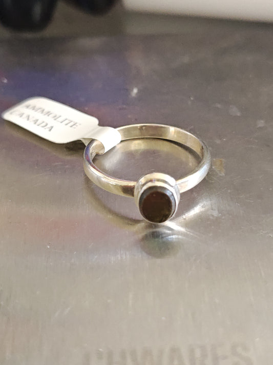 Ammolite Ring